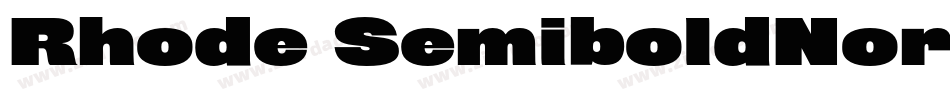 Rhode SemiboldNorma字体转换